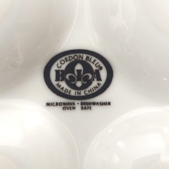 BIA Cordon Bleu egg platter white porcelain china - Picture 3 of 5